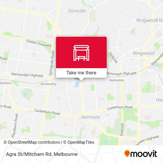 Agra St/Mitcham Rd map