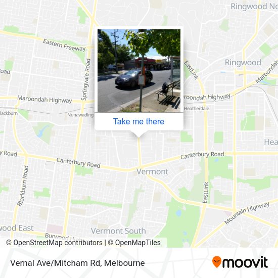 Vernal Ave/Mitcham Rd map