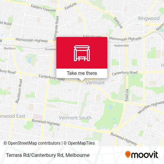 Terrara Rd/Canterbury Rd map