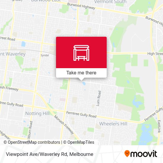 Viewpoint Ave/Waverley Rd map