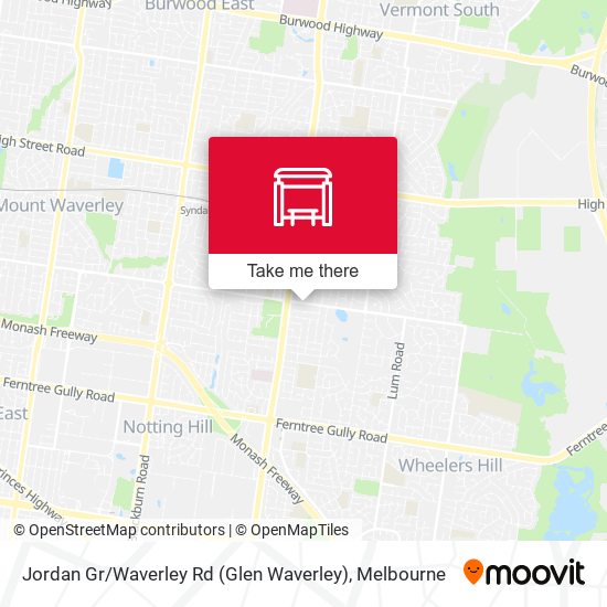 Jordan Gr / Waverley Rd (Glen Waverley) map