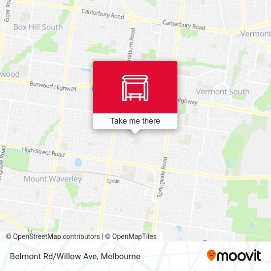 Belmont Rd/Willow Ave map
