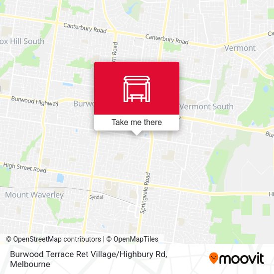 Burwood Terrace Ret Village / Highbury Rd map