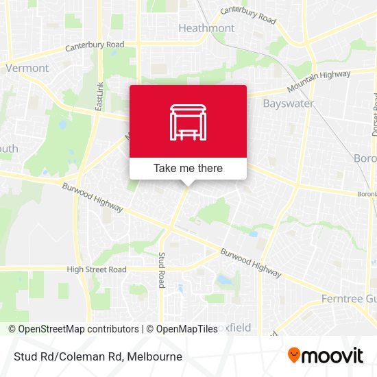Stud Rd/Coleman Rd map