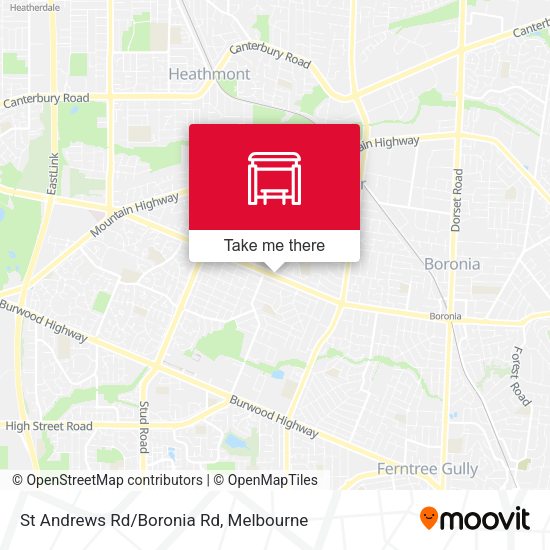 St Andrews Rd/Boronia Rd map