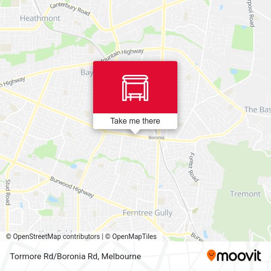 Tormore Rd/Boronia Rd map