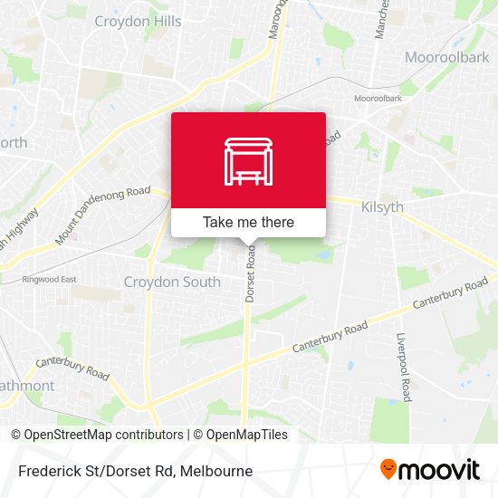 Frederick St/Dorset Rd map
