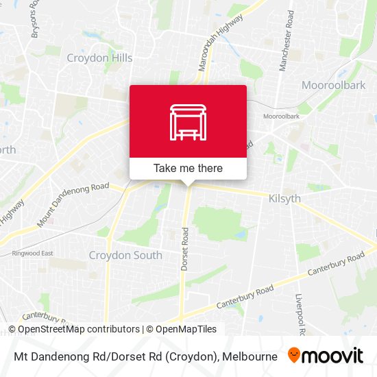 Mapa Mt Dandenong Rd / Dorset Rd (Croydon)