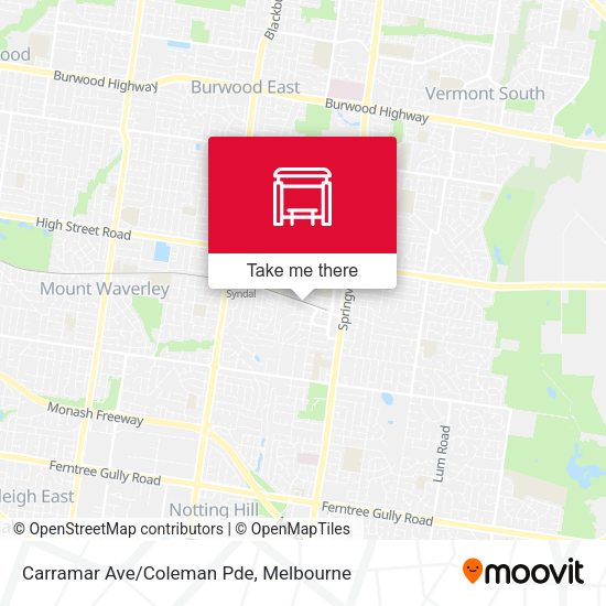 Carramar Ave/Coleman Pde map