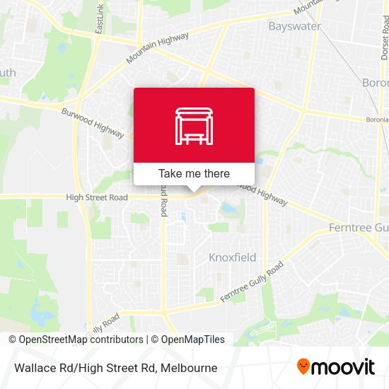 Wallace Rd/High Street Rd map