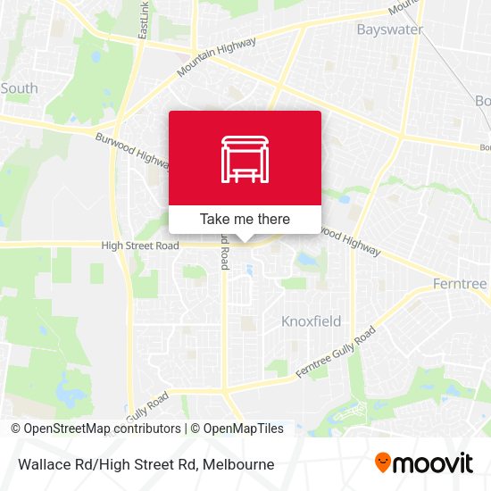 Wallace Rd/High Street Rd map