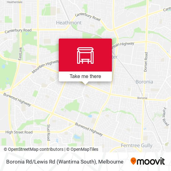 Boronia Rd / Lewis Rd (Wantirna South) map