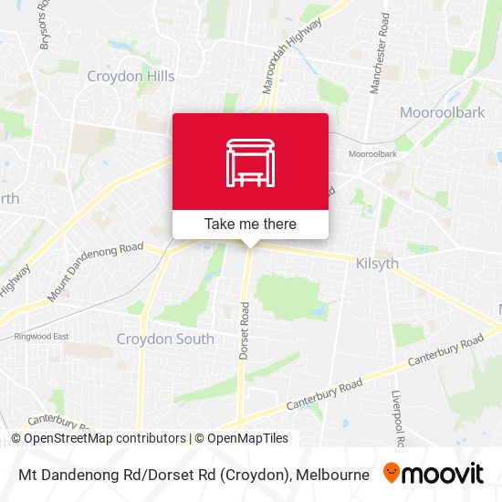 Mapa Mt Dandenong Rd / Dorset Rd (Croydon)