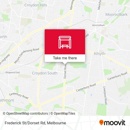 Frederick St/Dorset Rd map