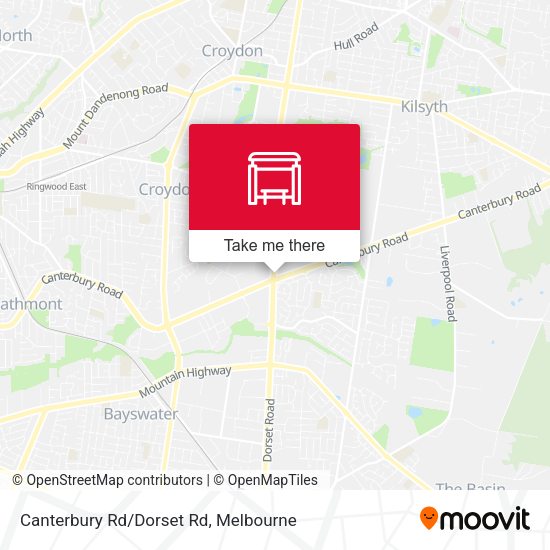 Canterbury Rd/Dorset Rd map