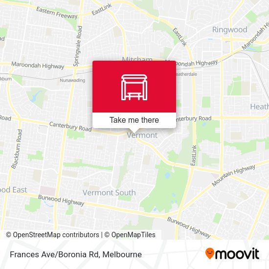 Frances Ave/Boronia Rd map