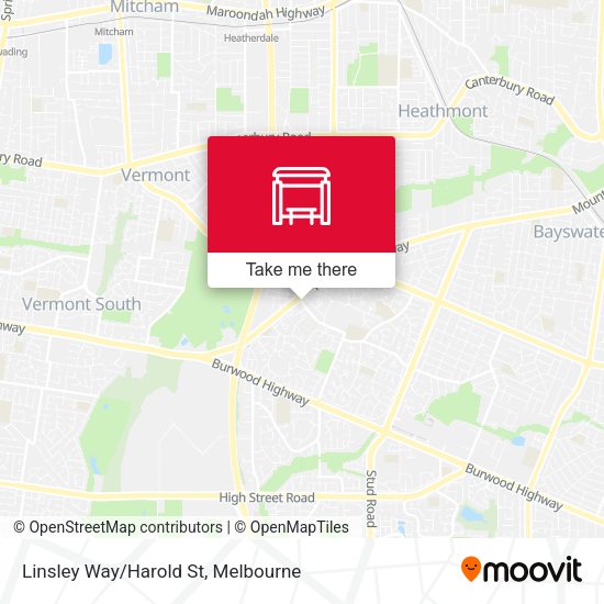 Linsley Way/Harold St map