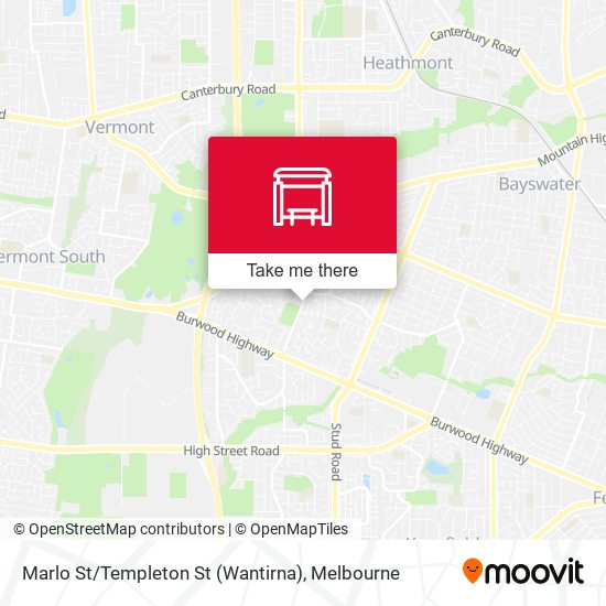Marlo St / Templeton St (Wantirna) map