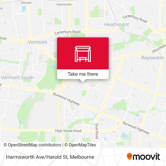 Harmsworth Ave/Harold St map