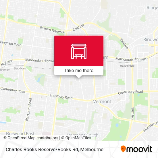 Mapa Charles Rooks Reserve/Rooks Rd