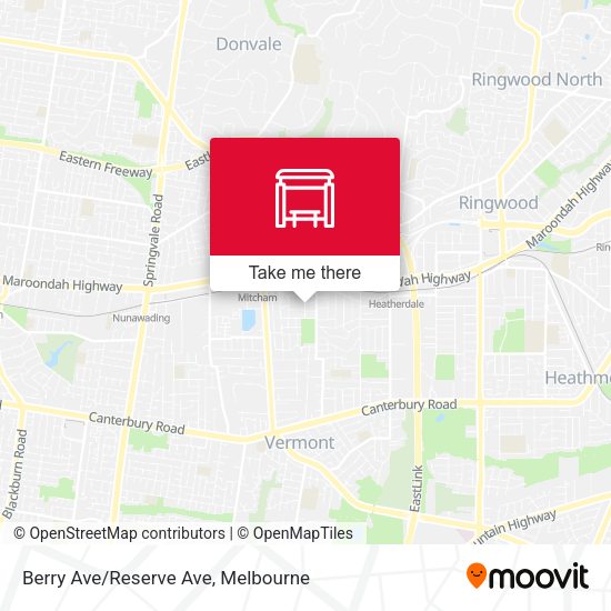 Berry Ave/Reserve Ave map