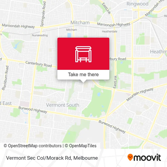 Mapa Vermont Sec Col/Morack Rd