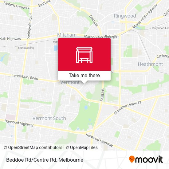 Beddoe Rd/Centre Rd map