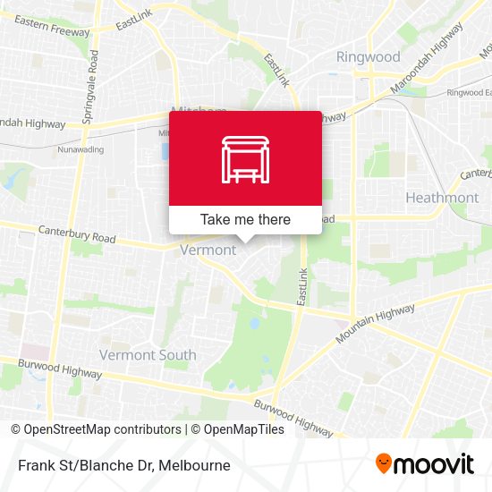 Frank St/Blanche Dr map