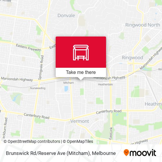 Brunswick Rd / Reserve Ave (Mitcham) map