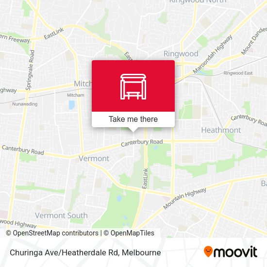 Churinga Ave/Heatherdale Rd map