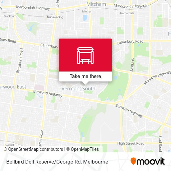 Bellbird Dell Reserve / George Rd map