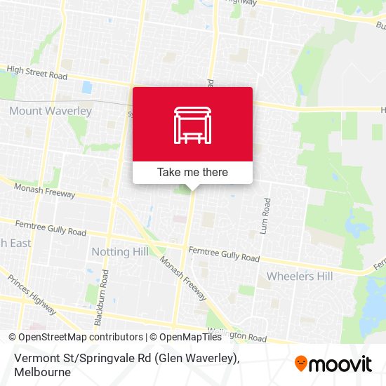 Vermont St / Springvale Rd (Glen Waverley) map