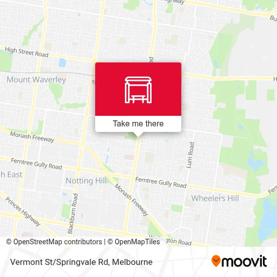 Vermont St/Springvale Rd map