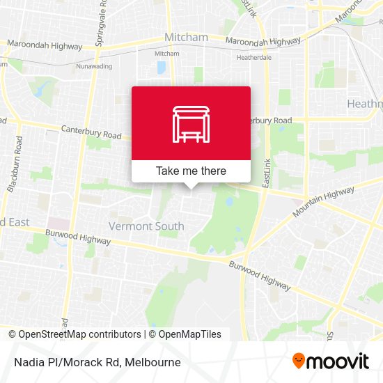 Nadia Pl/Morack Rd map