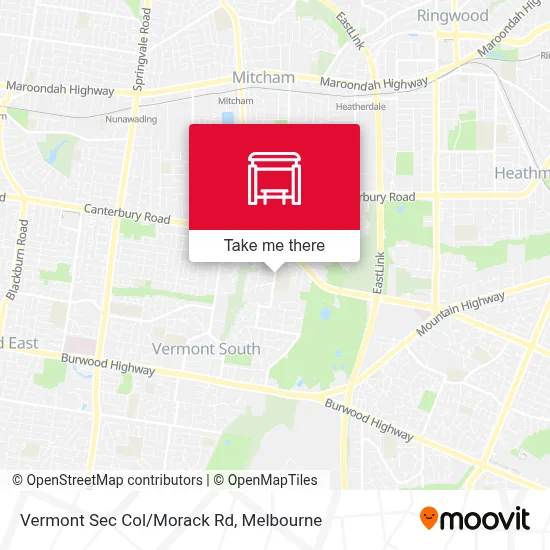 Mapa Vermont Sec Col/Morack Rd