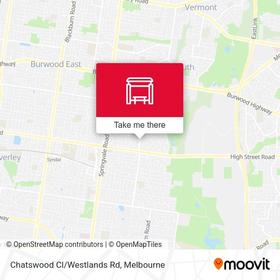 Chatswood Cl/Westlands Rd map