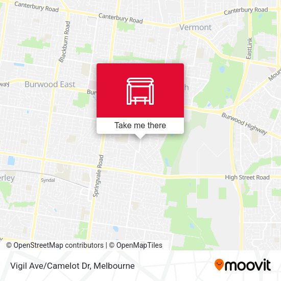 Vigil Ave/Camelot Dr map