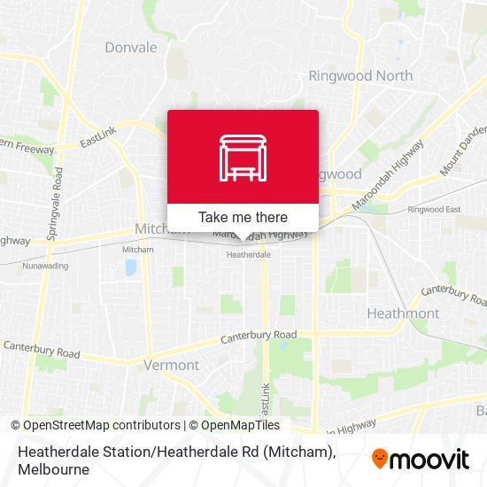 Mapa Heatherdale Station / Heatherdale Rd (Mitcham)