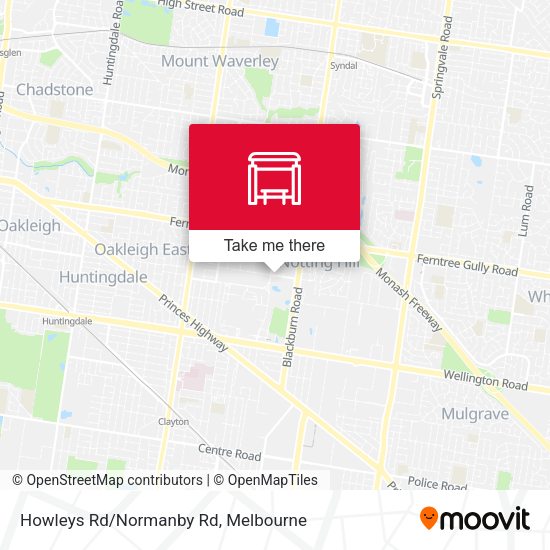 Howleys Rd/Normanby Rd map