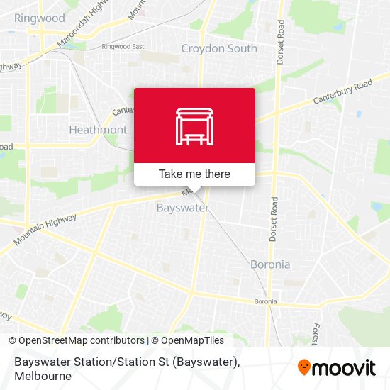 How to get to Bayswater Station / Station St in Melbourne by Bus, Train or Tram?
