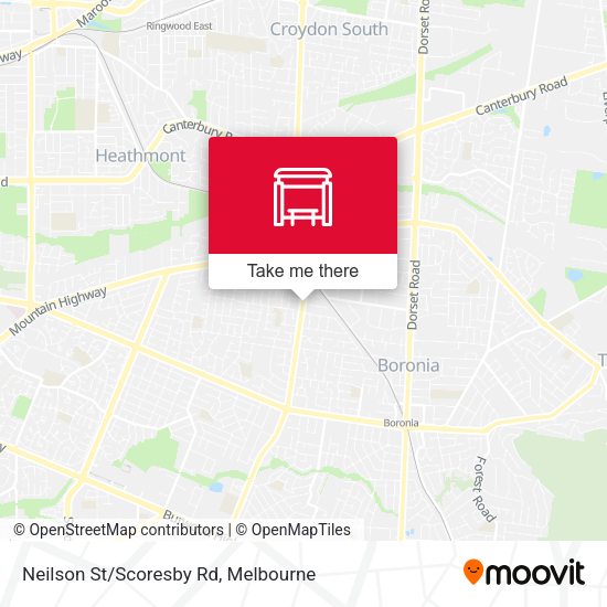 Neilson St/Scoresby Rd map