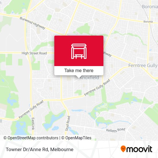 Towner Dr/Anne Rd map