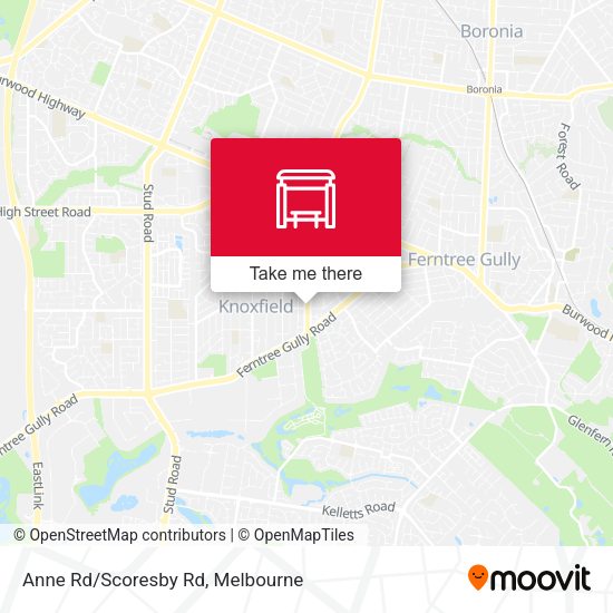 Anne Rd/Scoresby Rd map