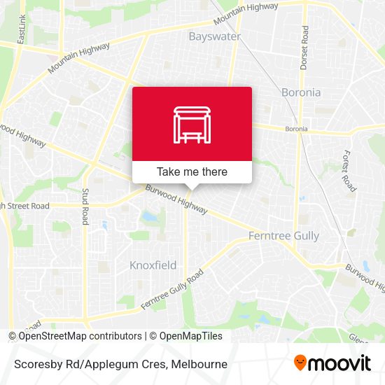 Scoresby Rd/Applegum Cres map