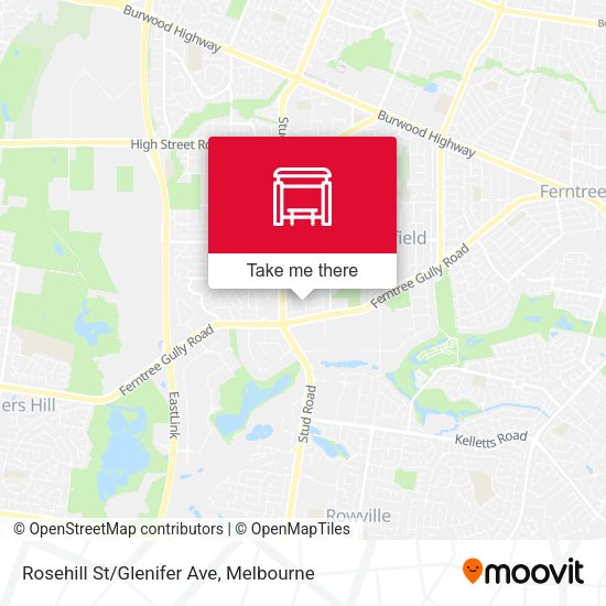 Rosehill St/Glenifer Ave map