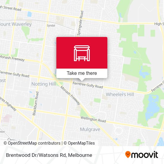 Brentwood Dr/Watsons Rd map