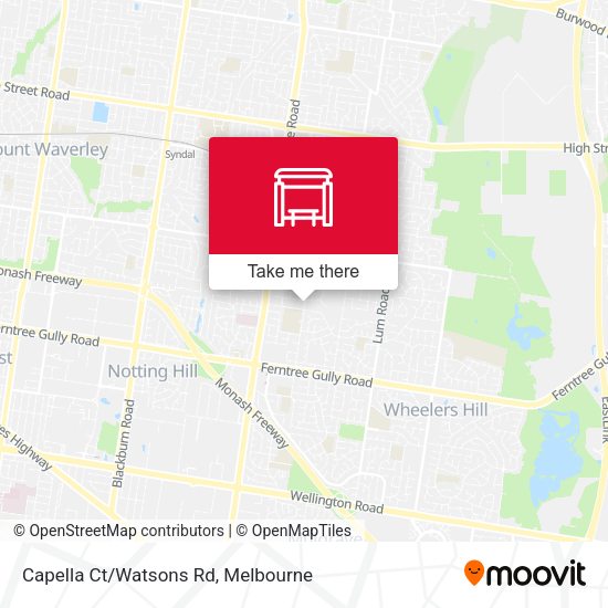 Capella Ct/Watsons Rd map