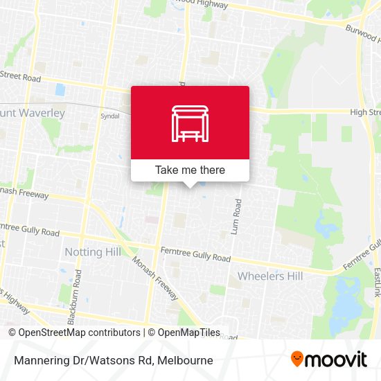 Mannering Dr/Watsons Rd map
