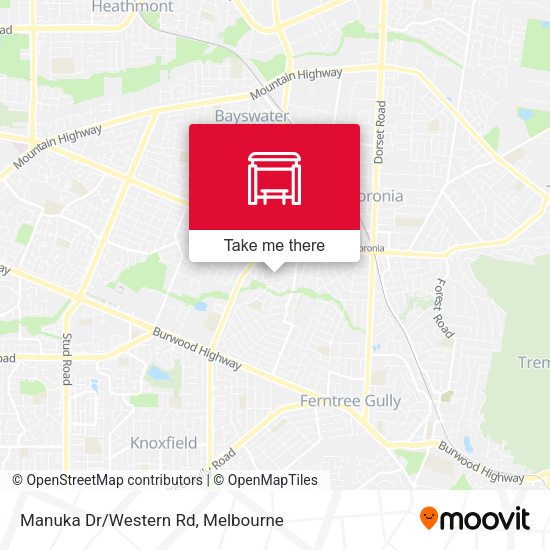 Manuka Dr/Western Rd map