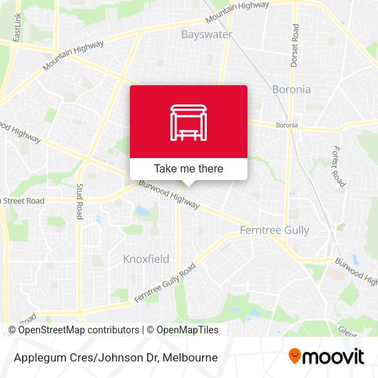 Applegum Cres/Johnson Dr map